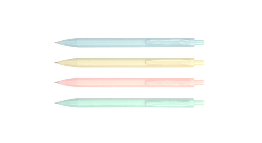 Four pastel mechanical pencils with plain barrels