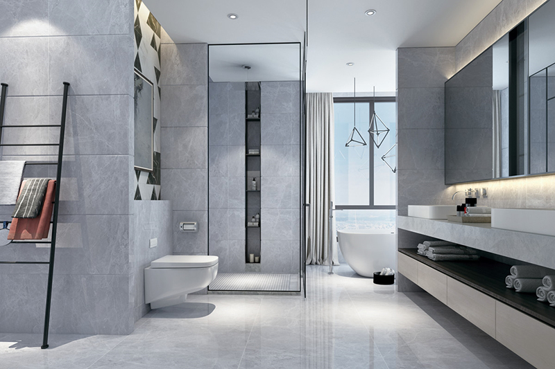 Grey-stone interior style reference