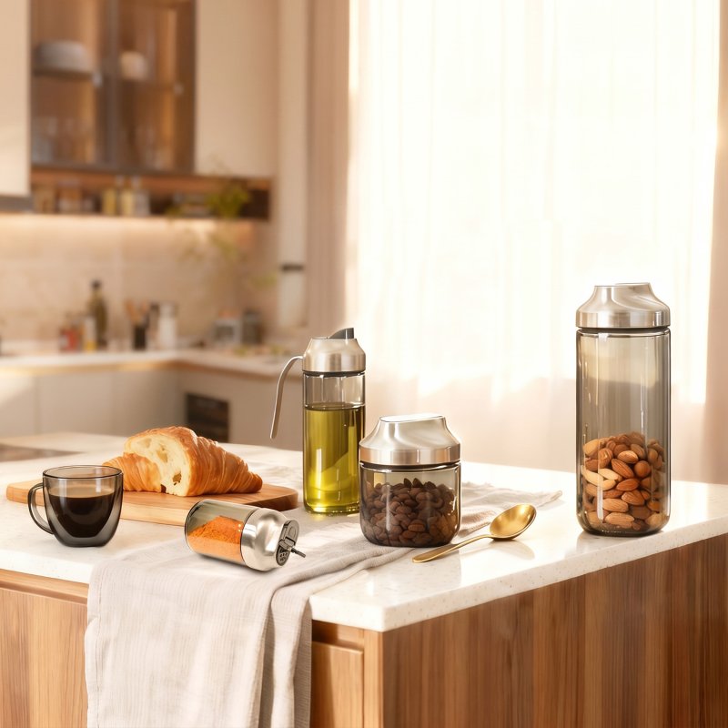 Kitchen Storage, Oil Dispensers, Spice Mills & Drinkware Sourcing sourcing reference