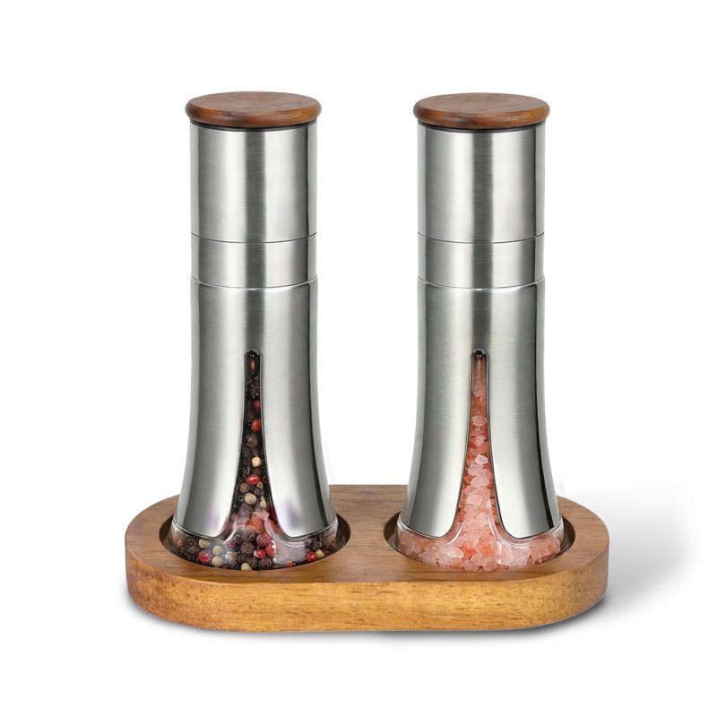 110 ml wood-top manual mill sourcing illustration