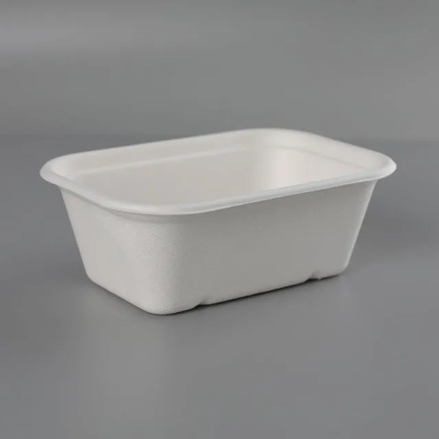White moulded-pulp food-box form