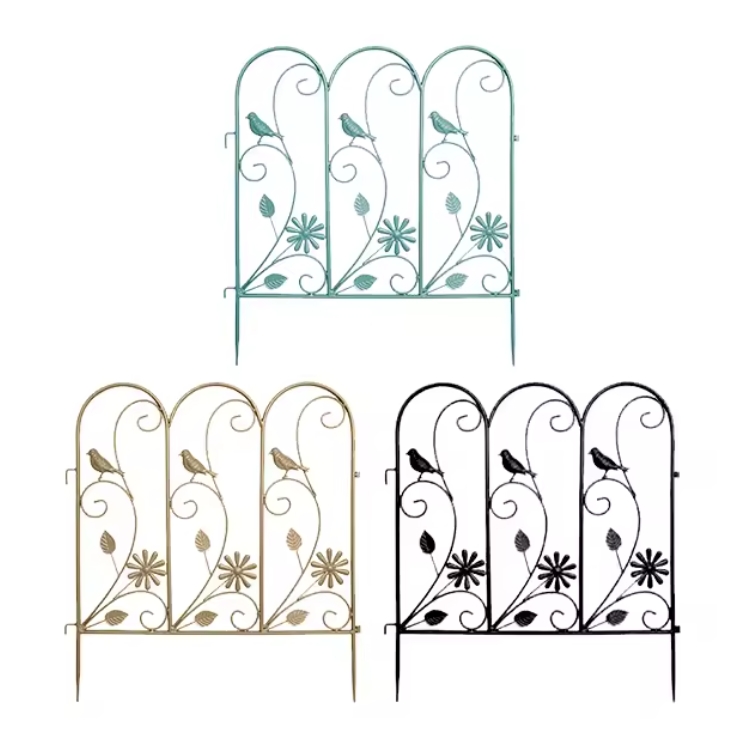 Bird and floral decorative garden border directions