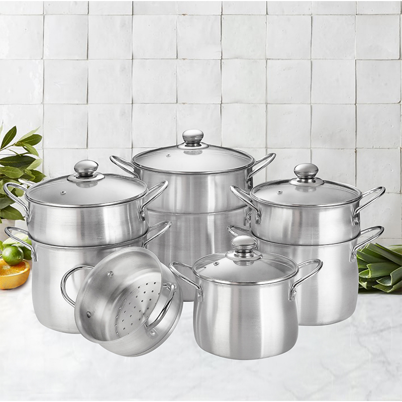 Aluminium steamer pot and lid directions