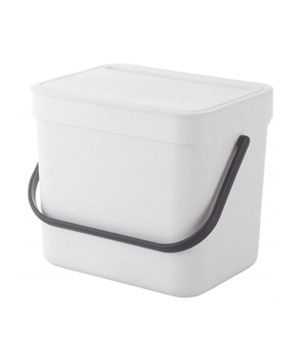 Plain wall or cabinet caddy with carry handle