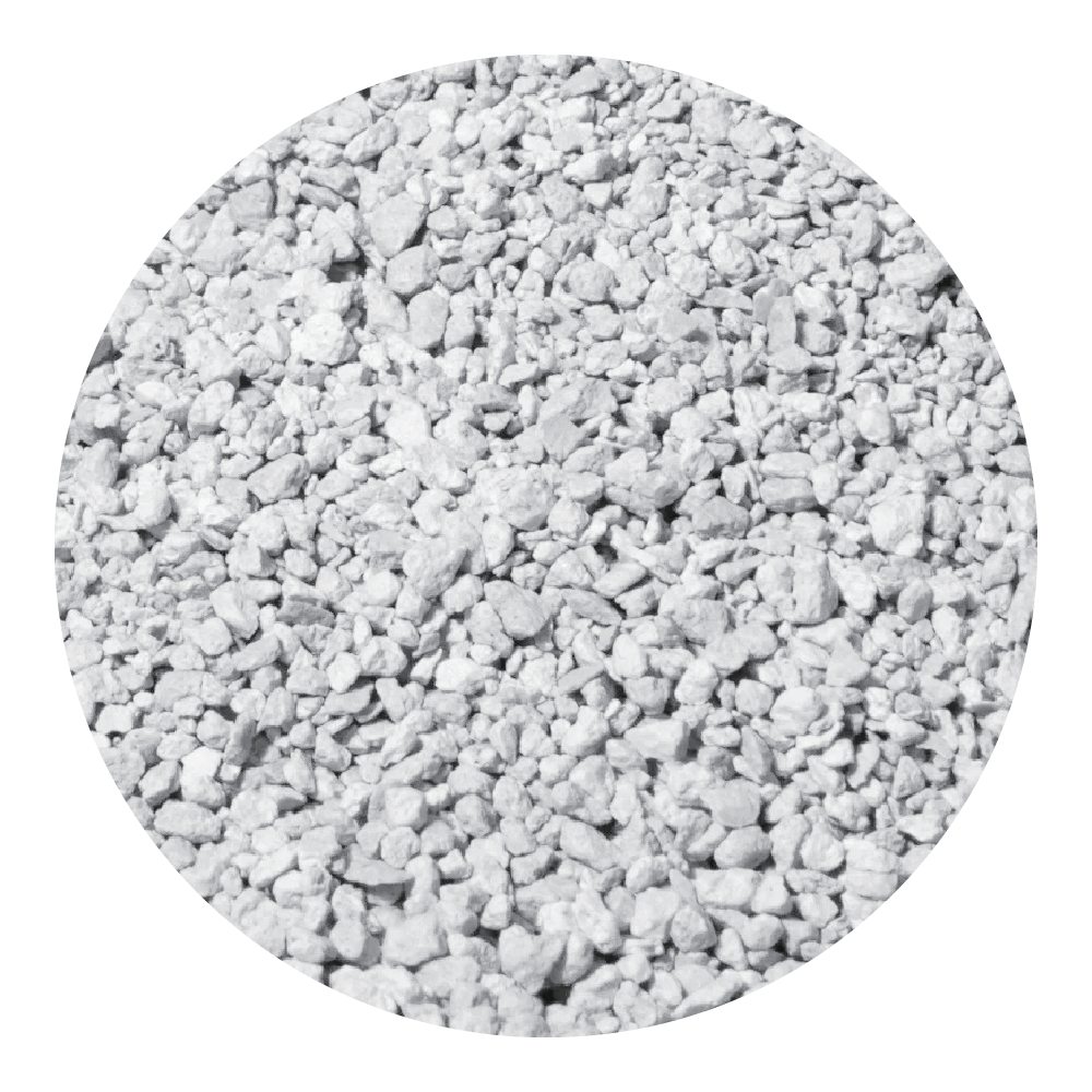 Irregular crushed mineral granules