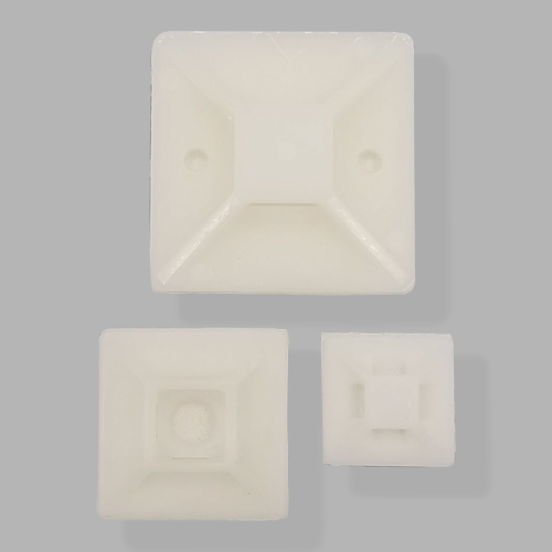 Adhesive tie-mount formats