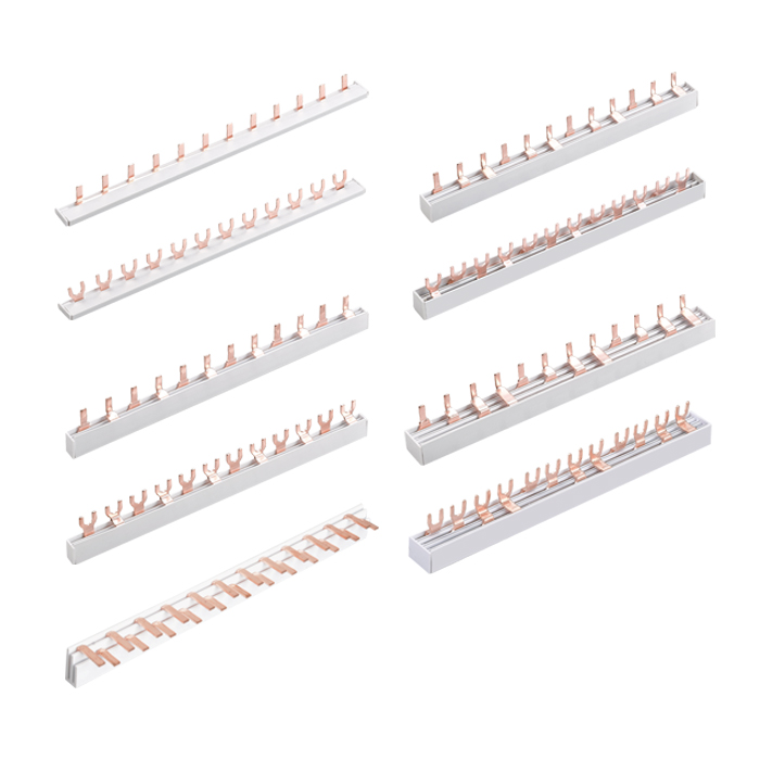 Plain modular pin and fork busbar options