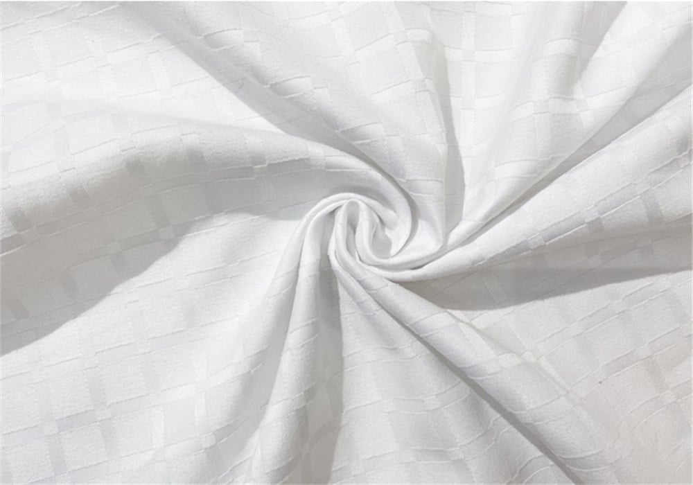 White patterned home-textile fabric surface